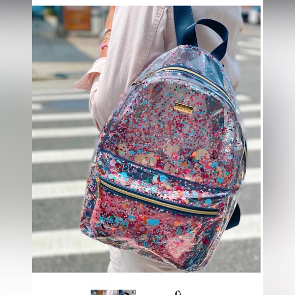 ESSENTIALS CONFETTI CLEAR FASHION BACKPACK and lunch bag - Picture 8 of 8